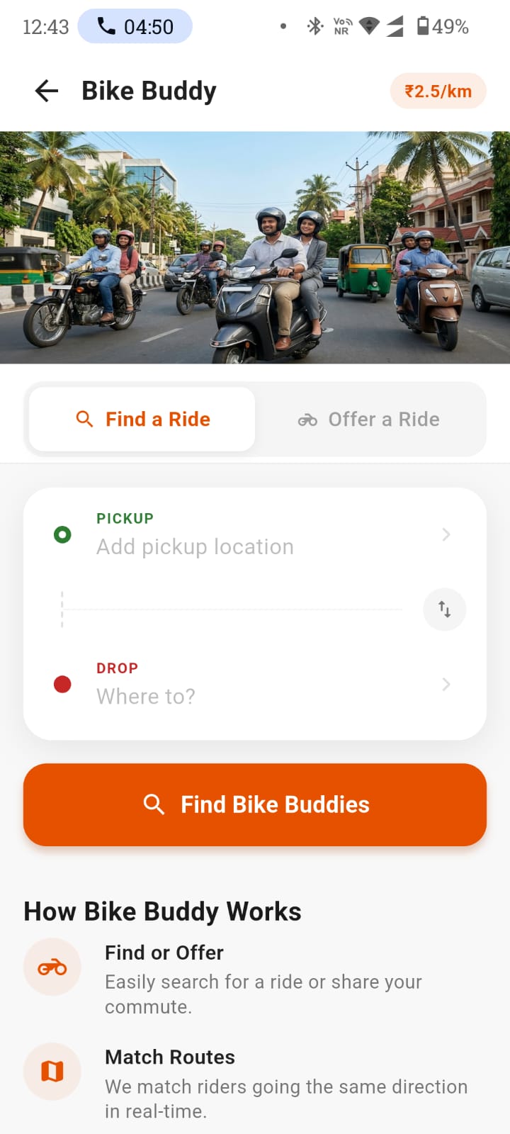 Bike Buddy UI