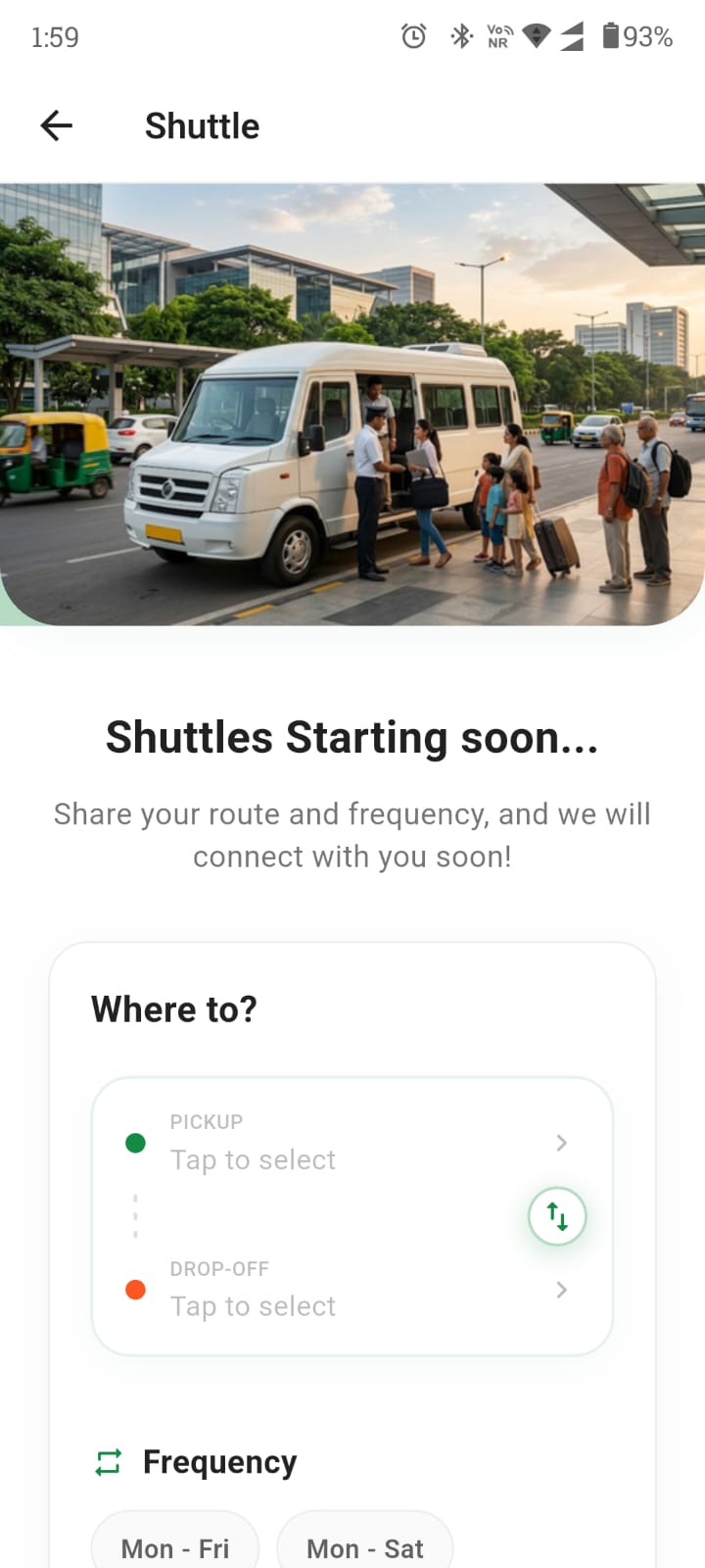 Shuttle UI